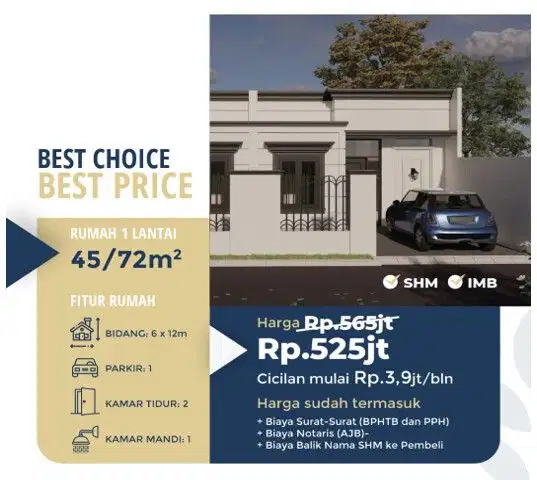 Dijual Rumah Dekat Tol Sawangan dan Stasiun Citayam, Kota Depok