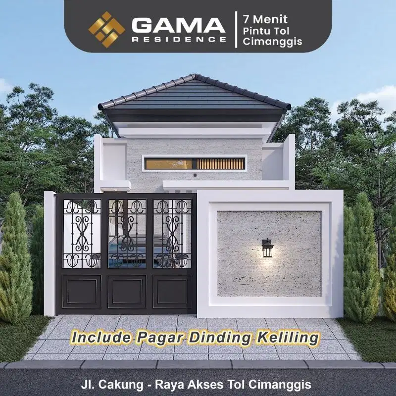 DIJUAL RUMAH CLUSTER MEWAH 1 LANTAI 500JTAN DI CIBUBUR