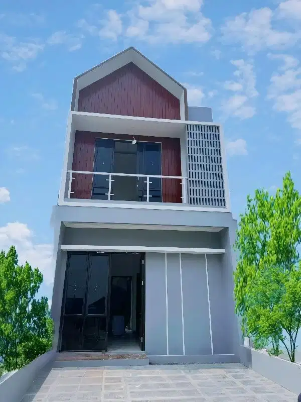 RUMAH FULL FURNISH SIAP HUNI PINGGIR JALAN KPR DP 0% ALL IN