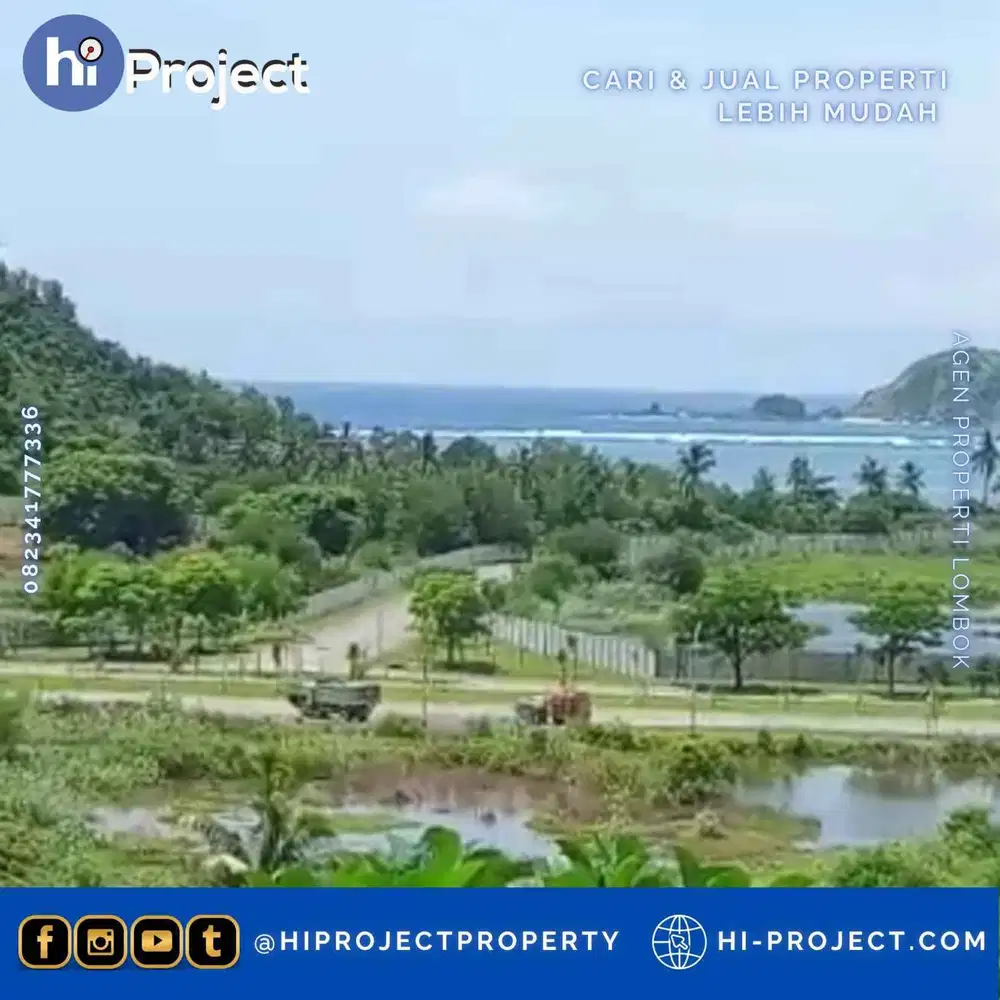 Tanah bukit Lombok tengah view Sirkuit Moto GP Kuta Mandalika T622