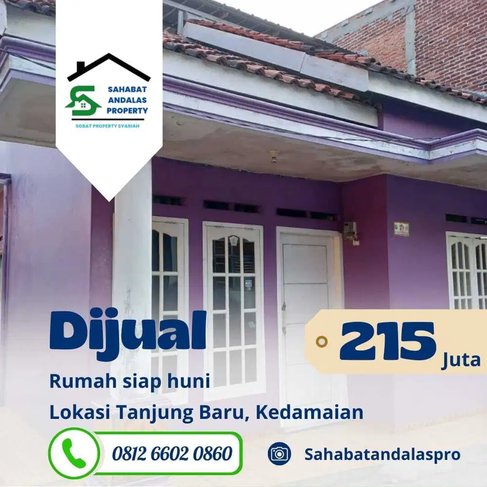 Dijual Rumah Siap Huni Kedamaian