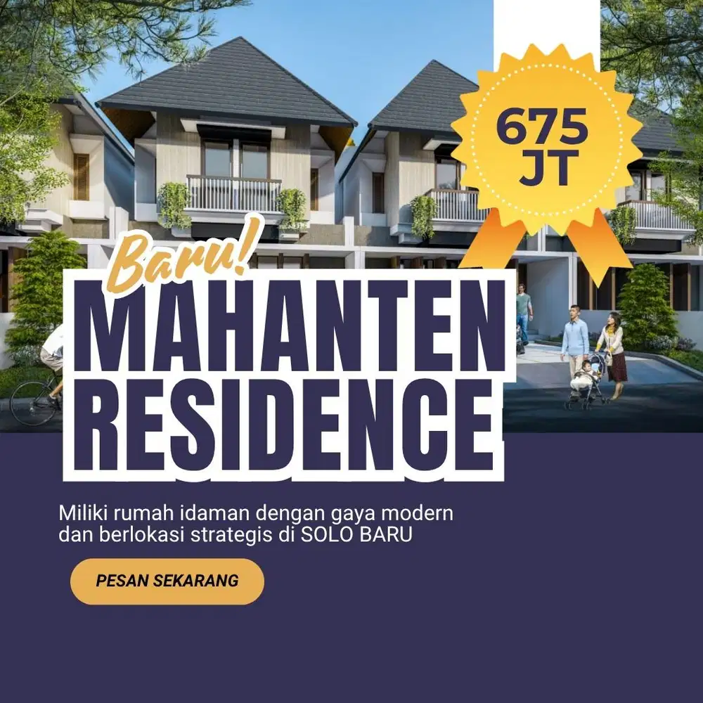 Hunian tipe kolonial nyaman di solo baru