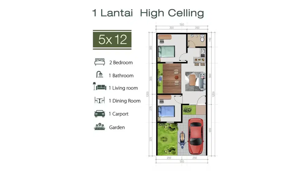 Rumah Minimalis High Ceiling Siap Huni - Aspenpark Serpong