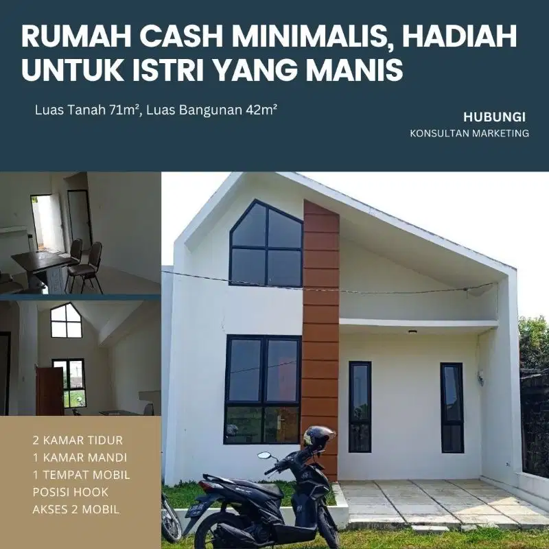 Rumah Akses 2 Mobil Posisi Hook Sangat Nyaman