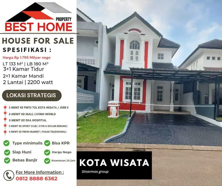 Kondisi siap huni di cluster depan