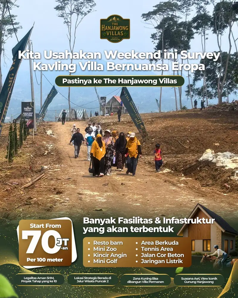 The Hanjawong Villas Kavling Estetik Di Area Pegunungan Bogor