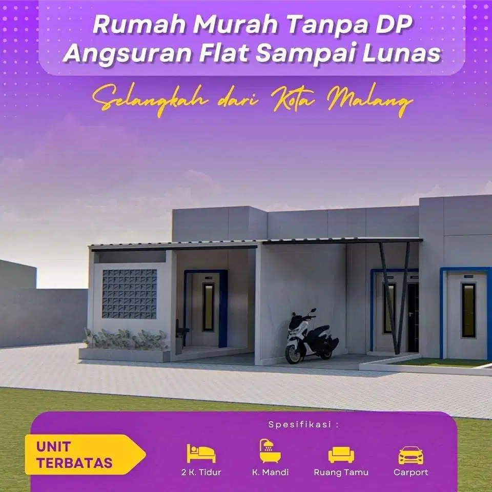 RUMAH SUBSIDI DP 0 LOKASI DEKAT SAWOJAJAR