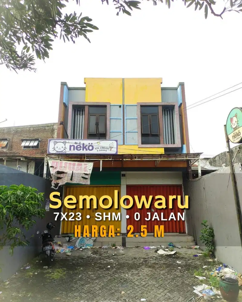 RUKO SEMOLOWARU 2lt jalan Kembar