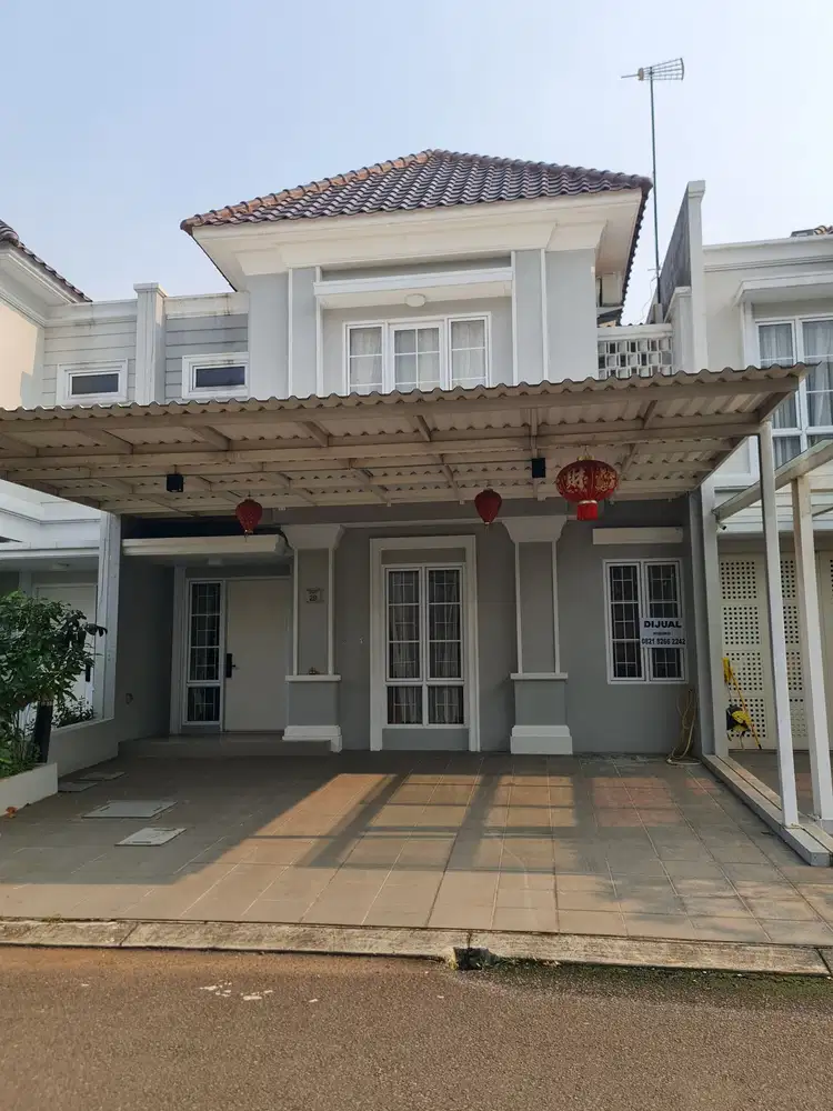rumah 2 lantai di cluster menaggio gading serpong 8x17 full bangunan