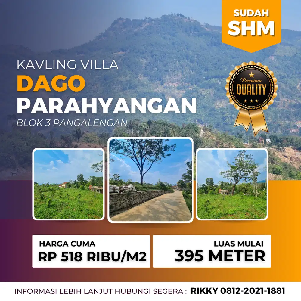 Jual Tanah Murah Cocok Untuk Villa Dan Rumah Di Bandung