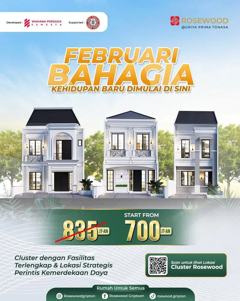 Rumah 2Lt Makassar Aman Banjir Dekat Hotel Dalton dan Bandara Mks