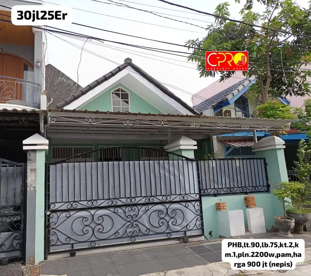 Rumah Cantik Siap Huni 10 Menit dari Jakarta di Permata Harapan Baru