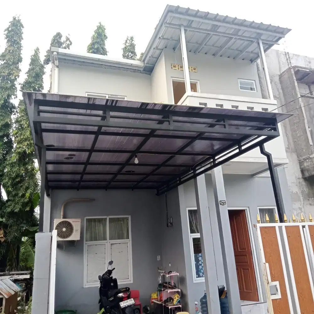 Rumah dijual Murah 2 Lantai Bintara, Bekasi 3 menit Stasiun Cakung,SHM