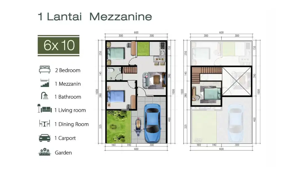 Rumah Modern Tipe Mezanine Siap Huni - Aspenpark Serpong