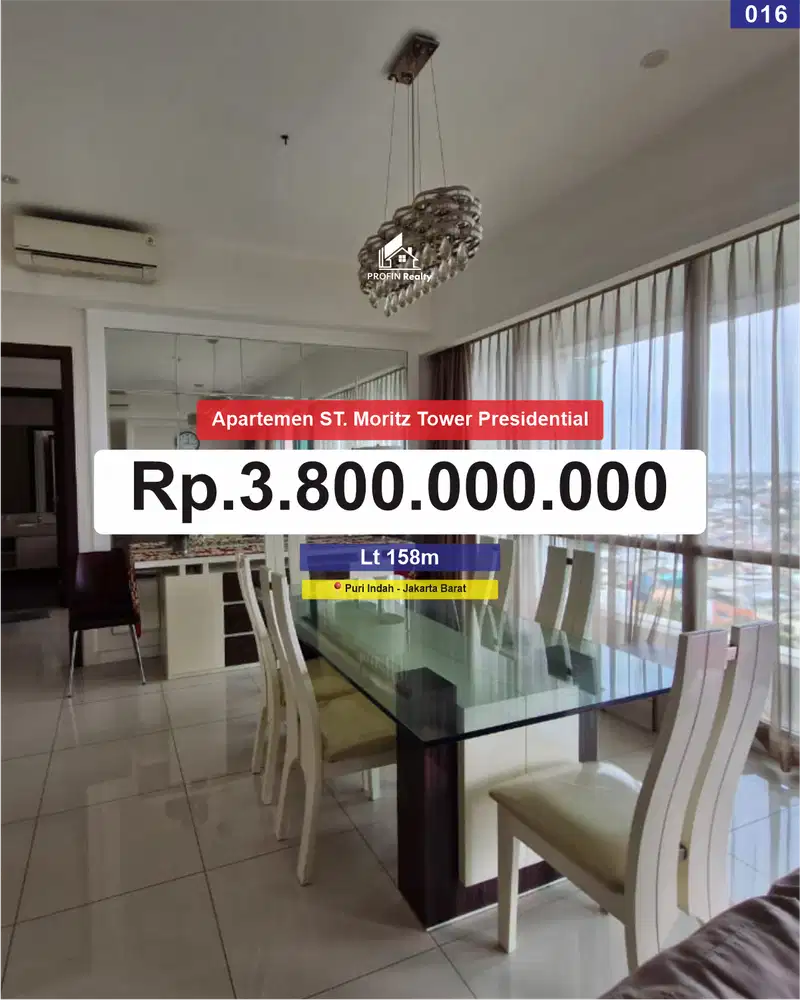 Dijual  apartement st moritz puri indah Tower Presidential