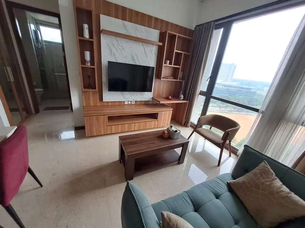 Disewakan 1 BR fully furnished baru Apartemen Marigold Navapark