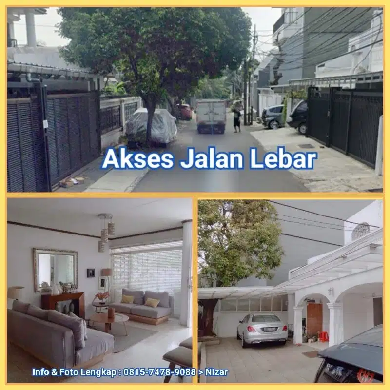 Rumah 2 Lt di Kawasan SCBD-Senopati Jalan Tulodong Kebayoran Baru