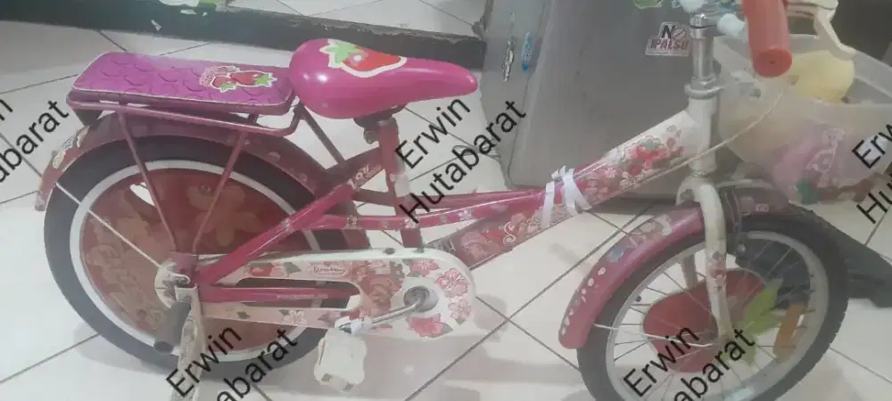 BISMILLAH DIJUAL BU SEPEDA WIMCYLE STRAWBERY SERIES UKURAN 18''