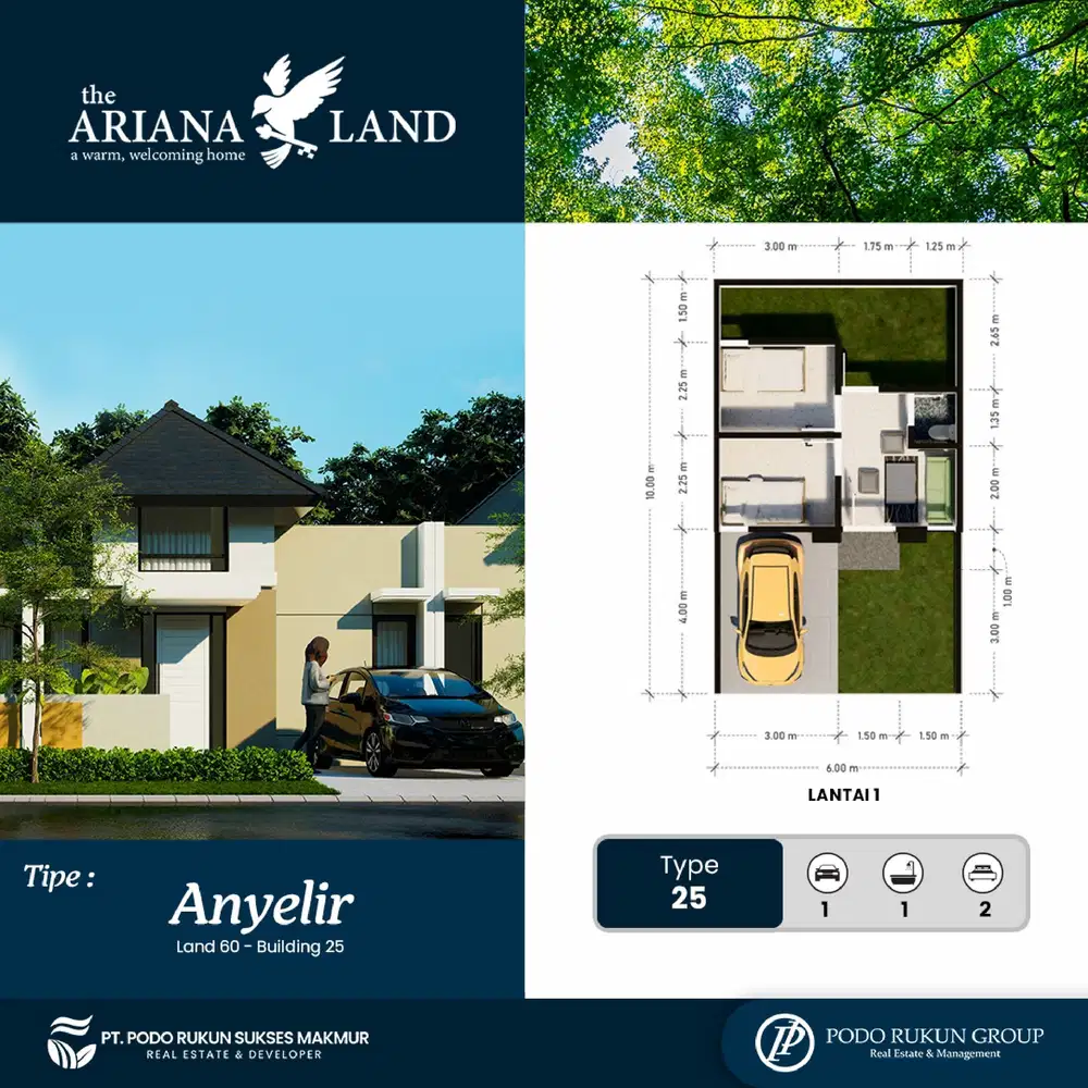 RUMAH SIAP BANGUN 250 JUTA AN DI CEMOROKANDANG MALANG