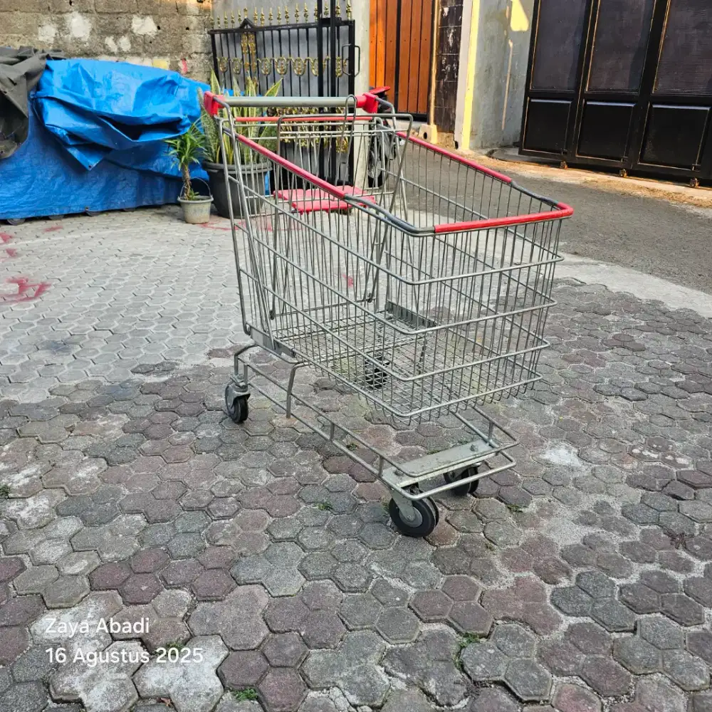 Troli Trolley Keranjang Belanja Minimarket Supermarket 180 liter BEKAS