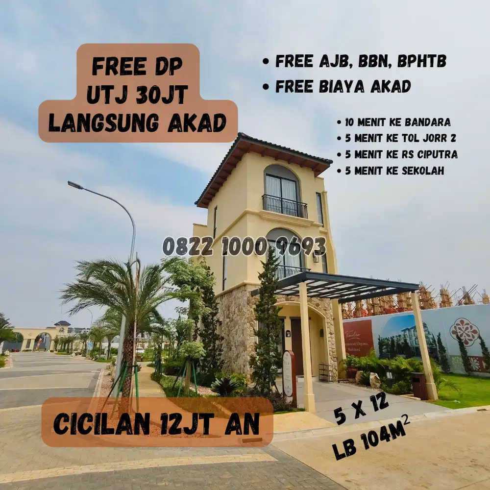 Rumah 3 Lantai diJakarta Gak Pake DP, 30jt Langsung Akad