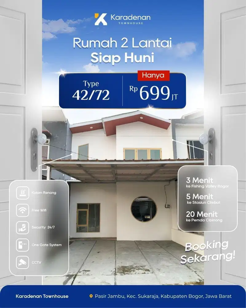 Dijual Rumah Ready Stok Bogor Dekat Stasiun dan Tol