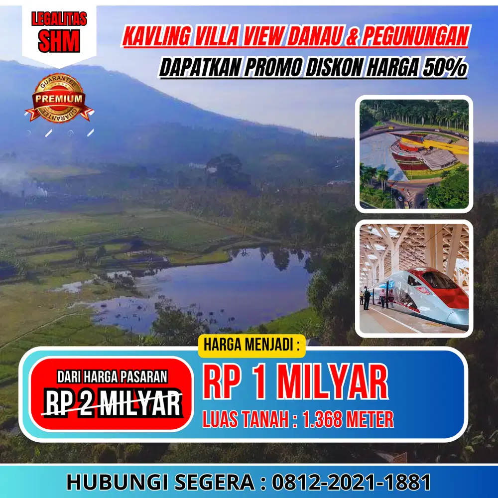 Jual Tanah Murah Di lembang View Danau Dan Pegunungan