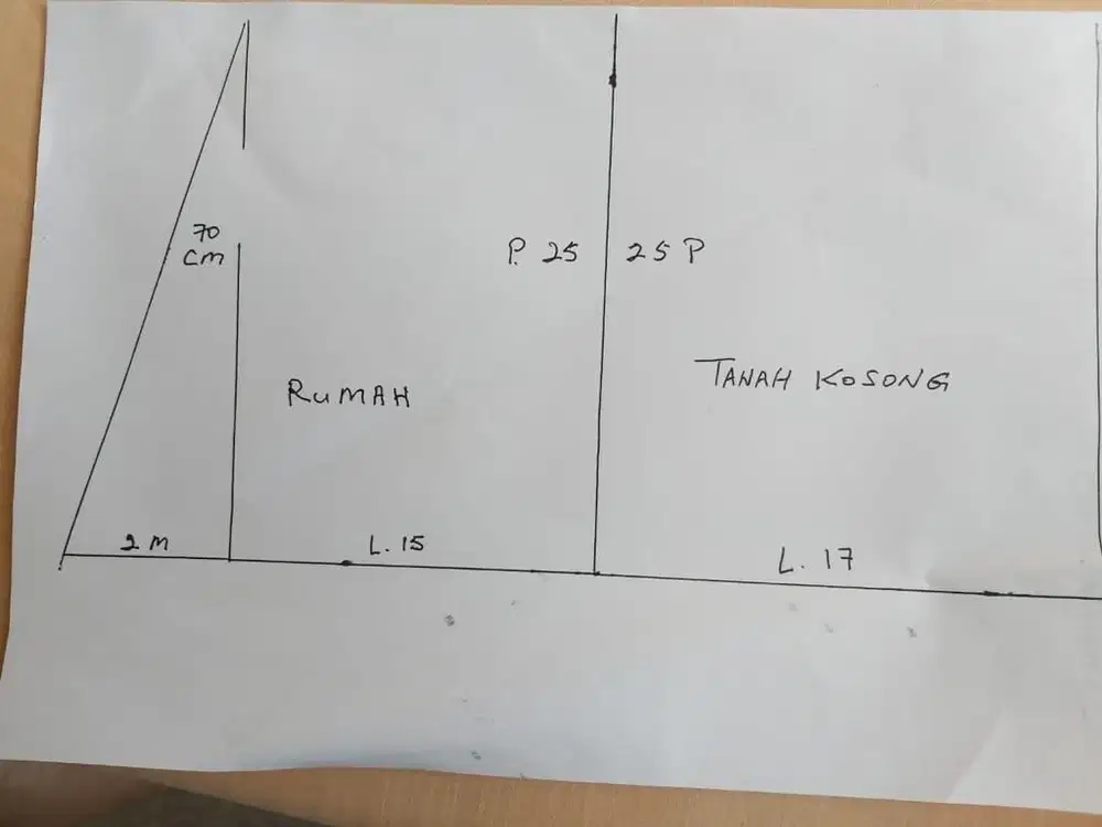 Rumah area tomang jalan besar