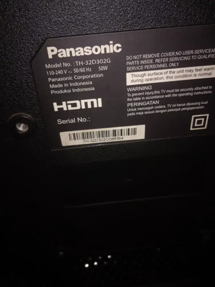 Diterima tv rusak mati pecah layar