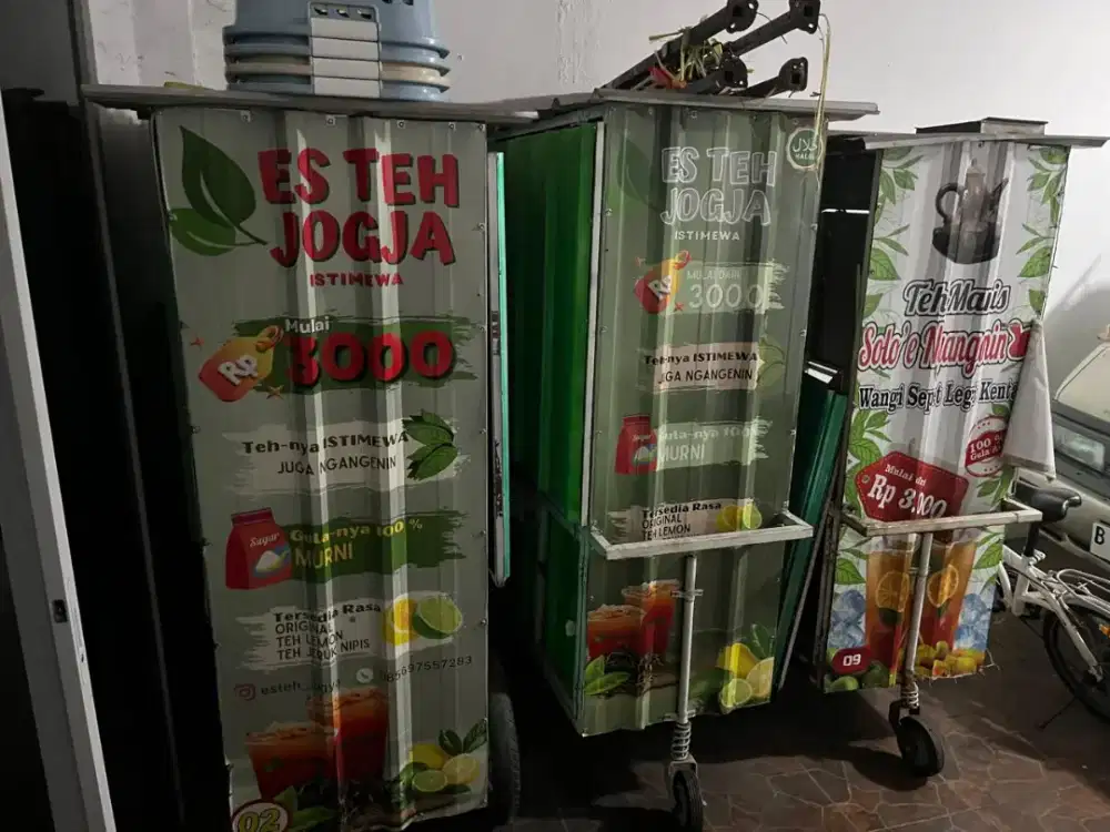 DIJUAL GEROBAK ES TEH 2 UNIT