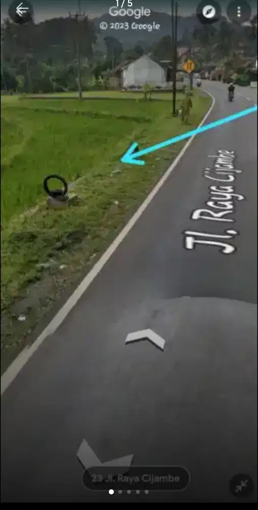 Dijual Sawah 4.995 m2 pinggir Jl. Raya Subang - Bandung