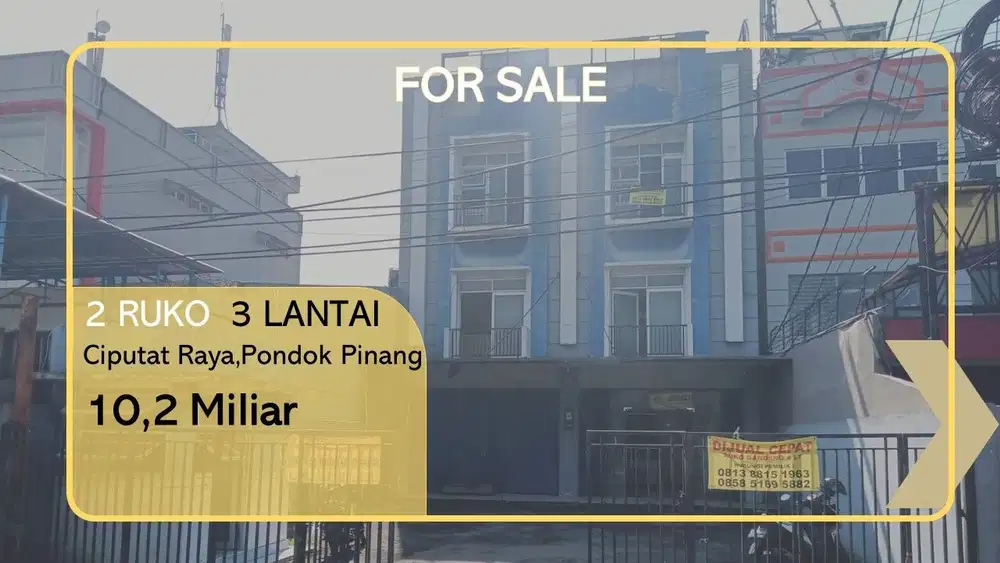 RUKO 2 PINTU 3 LANTAI SIAP HUNI STRATEGIS DI KEBAYORAN LAMA