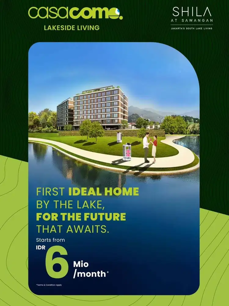 Hunian Tepi Danau/Casa Como Sawangan/Apartment Depok