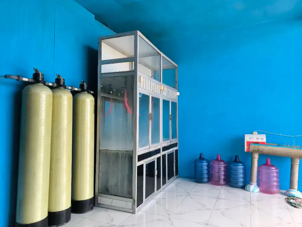 Depot air minum isi ulang SATU SET LENGKAP+BECAK