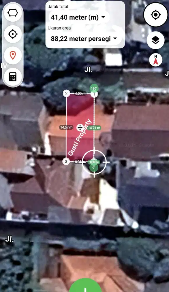 Cipete sekitar Gaharu MPR BDN 88m kotak lebar muka 6m