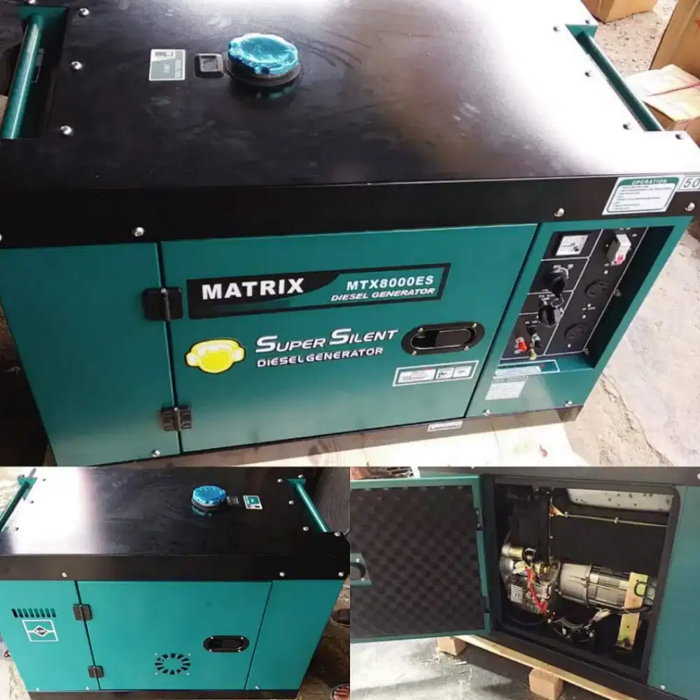 Genset Matrix silent 6500 watt baru