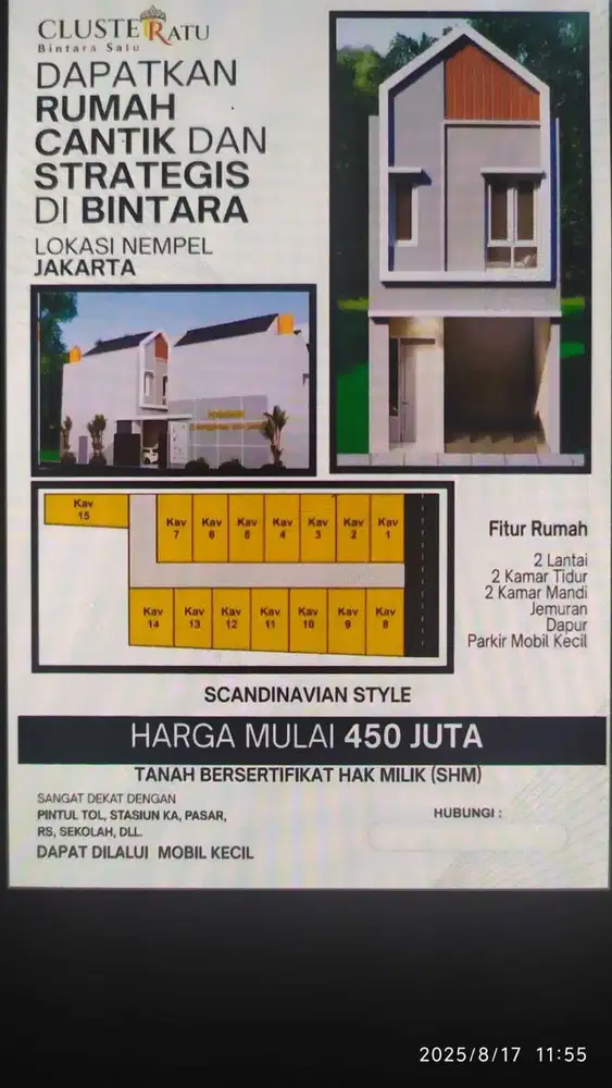 Cluster Bintara Cash/Kpr Pribadi