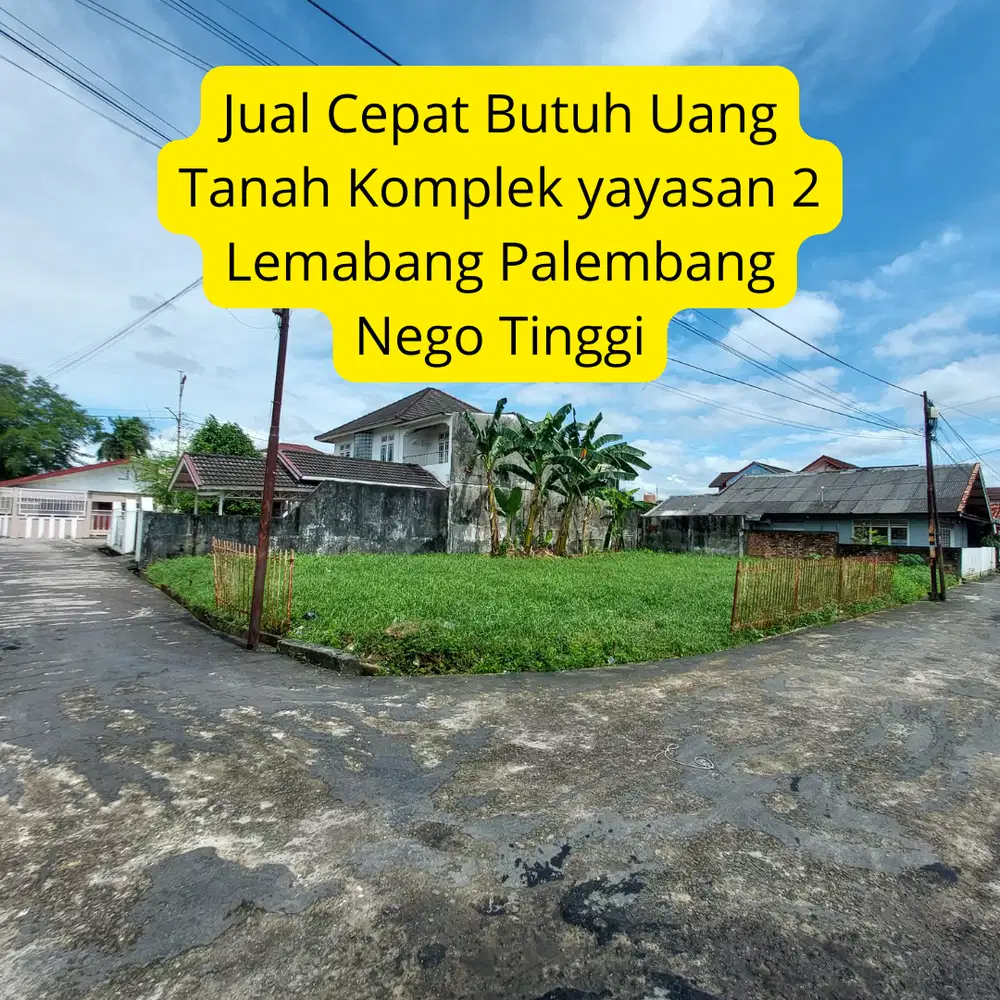 Tanah strategis Depan JM Lemabang Palembang.