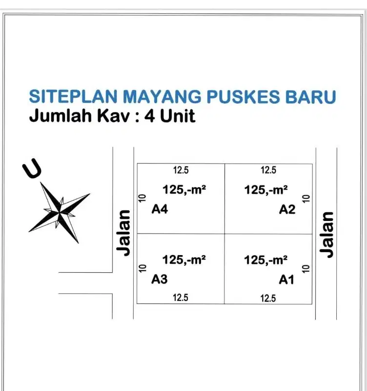 Tanah kavling Mayang