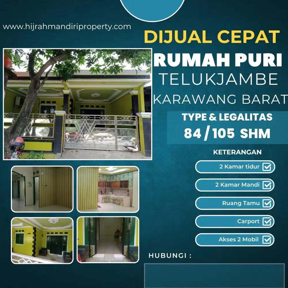 Dijual rumah di puri tekukjambe karawang