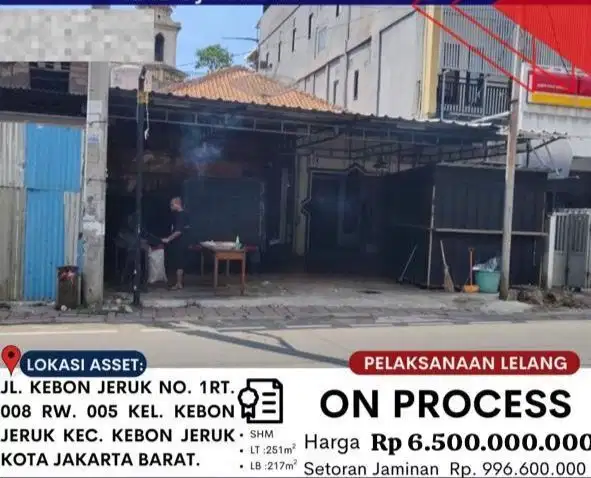 Djual tanah plus bangunan lokasi strategis pinggir jl cocok buat usaha