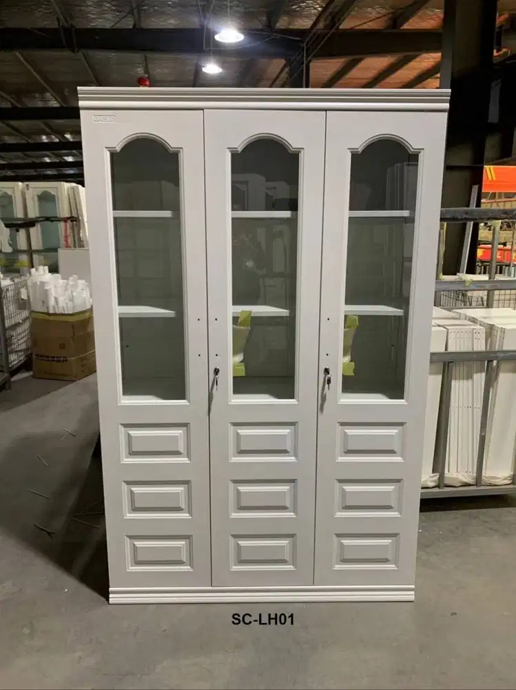 LEMARI HIAS/RAK SERBAGUNA 3 PINTU BESI