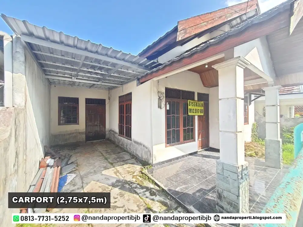 Rumah type 100/170m2 di mustika karya gt payung