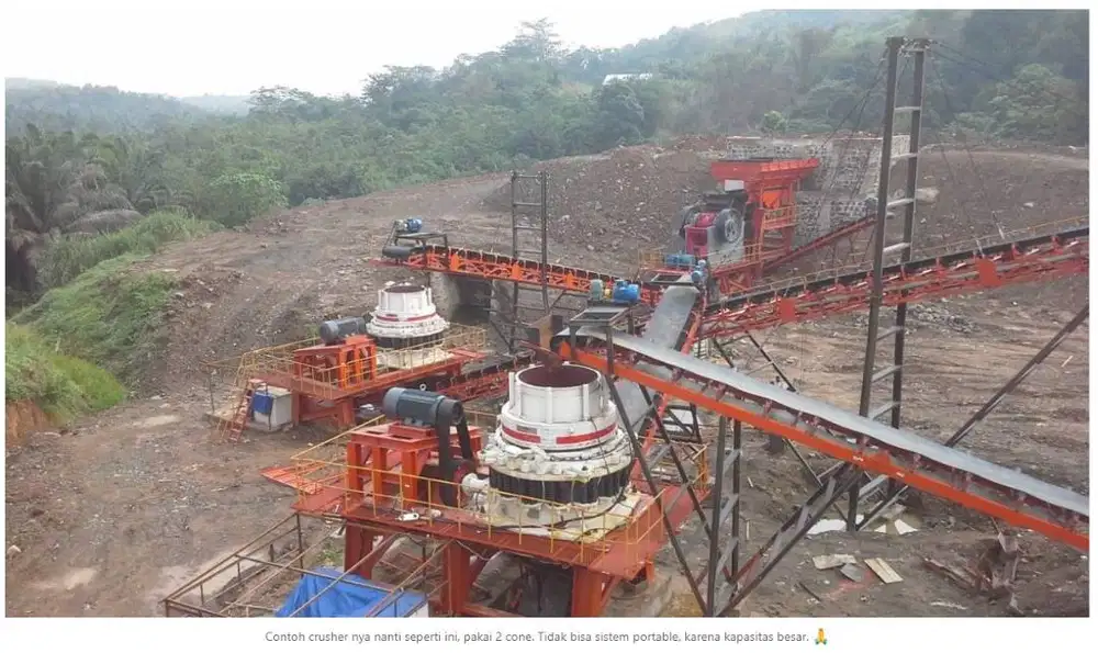 Stone Crusher Plant Kap 150 - 200 TpH atau 150 kubik per jam MURAH