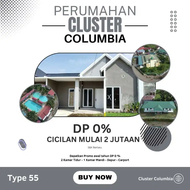 DIJUAL CASH BERTAHAP HUNIAN MEWAH LENGKAP FASILITAS ADA KOLAM RENANG