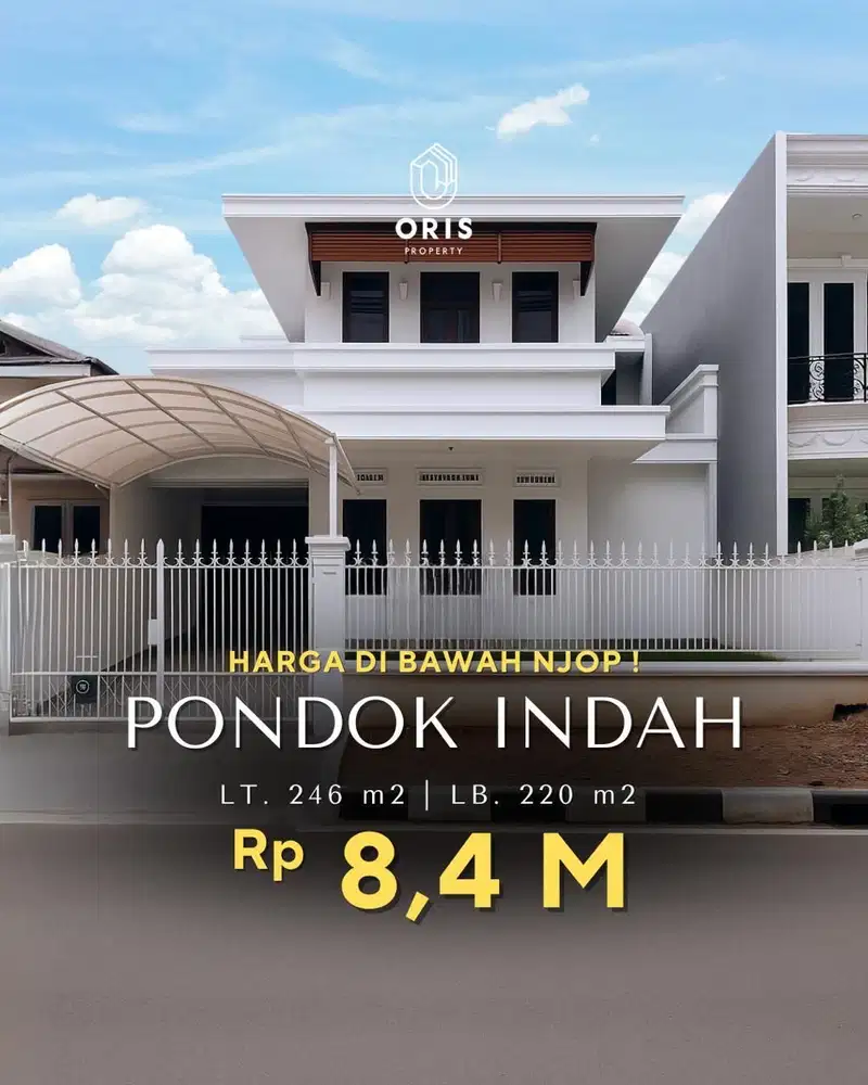 Pondok Indah Rumah Siap Huni Dalam Komplek Harga Dibawah NJOP