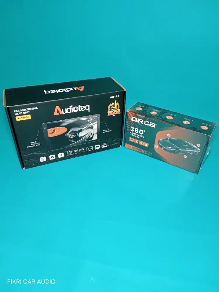 Ples Pasang Headunit Android Audioteq AQ-A9 9 4/128 & Camera ORCA 360
