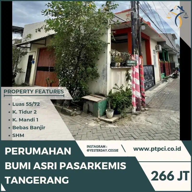 DIJUAL RUMAH DI BUMI ASRI PASARKEMIS TANGERANG