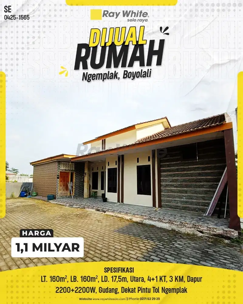 Rumah Super Lebar 17,5m di Ngemplak, Selangkah ke Pintu Tol