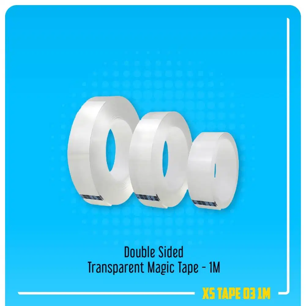Transparent Double Sided Magic Tape Isolasi Bening Serbaguna - 3M